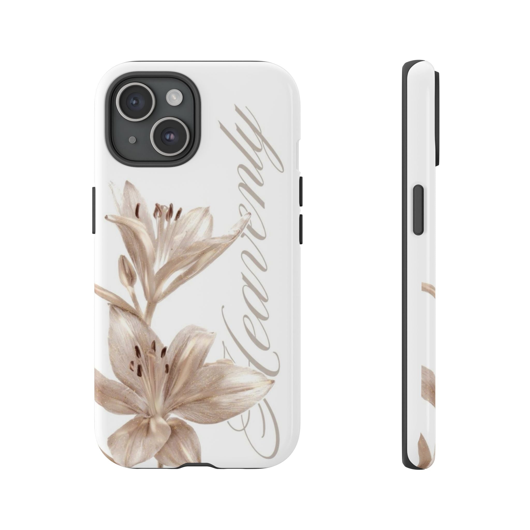 Floral 'Heavenly' Phone Case — Elegant Lily Protective Cover