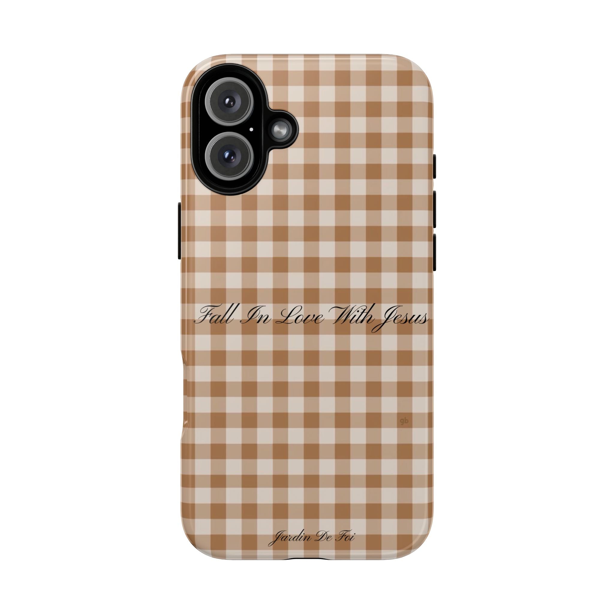 Brown Plaid Fall Case