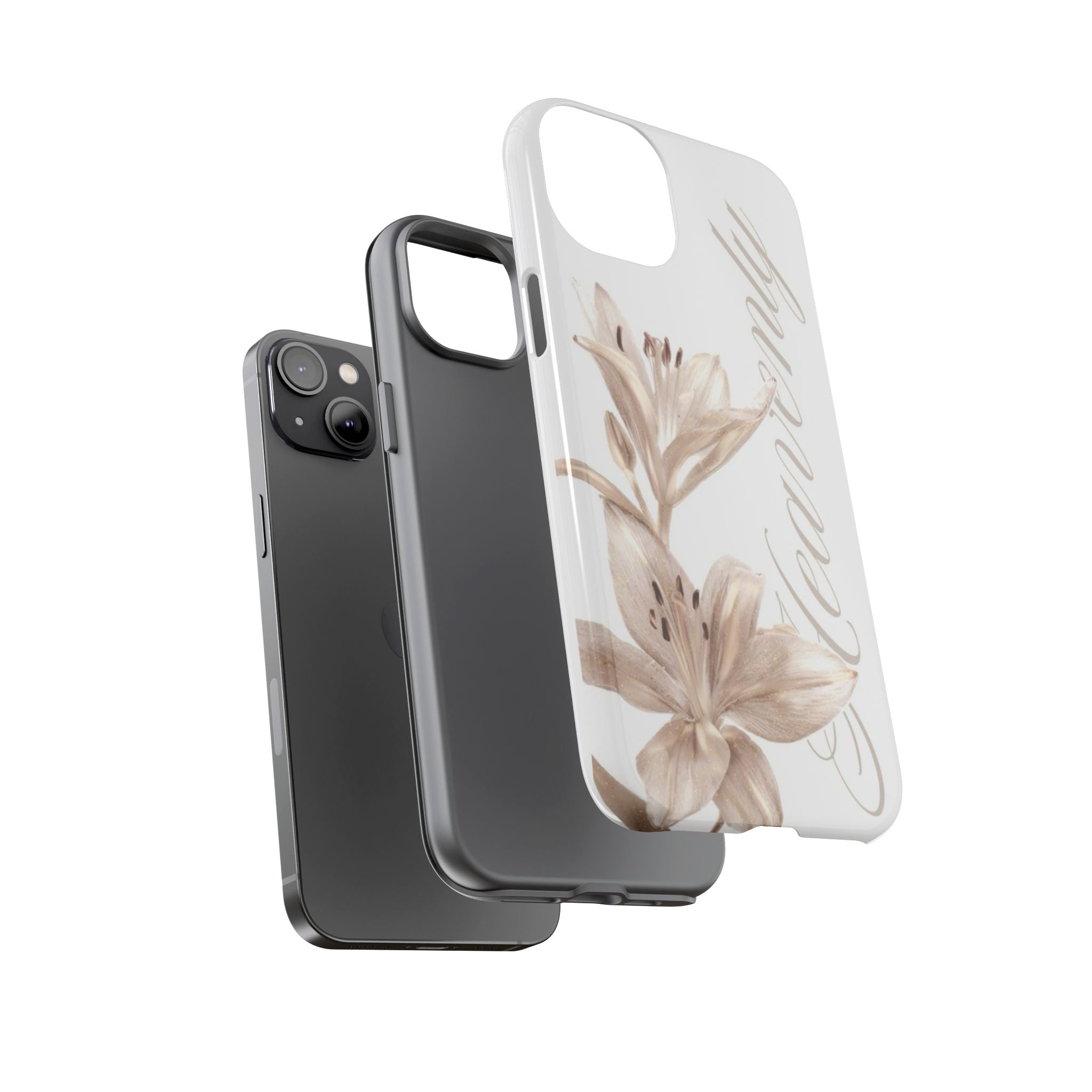 Floral 'Heavenly' Phone Case — Elegant Lily Protective Cover