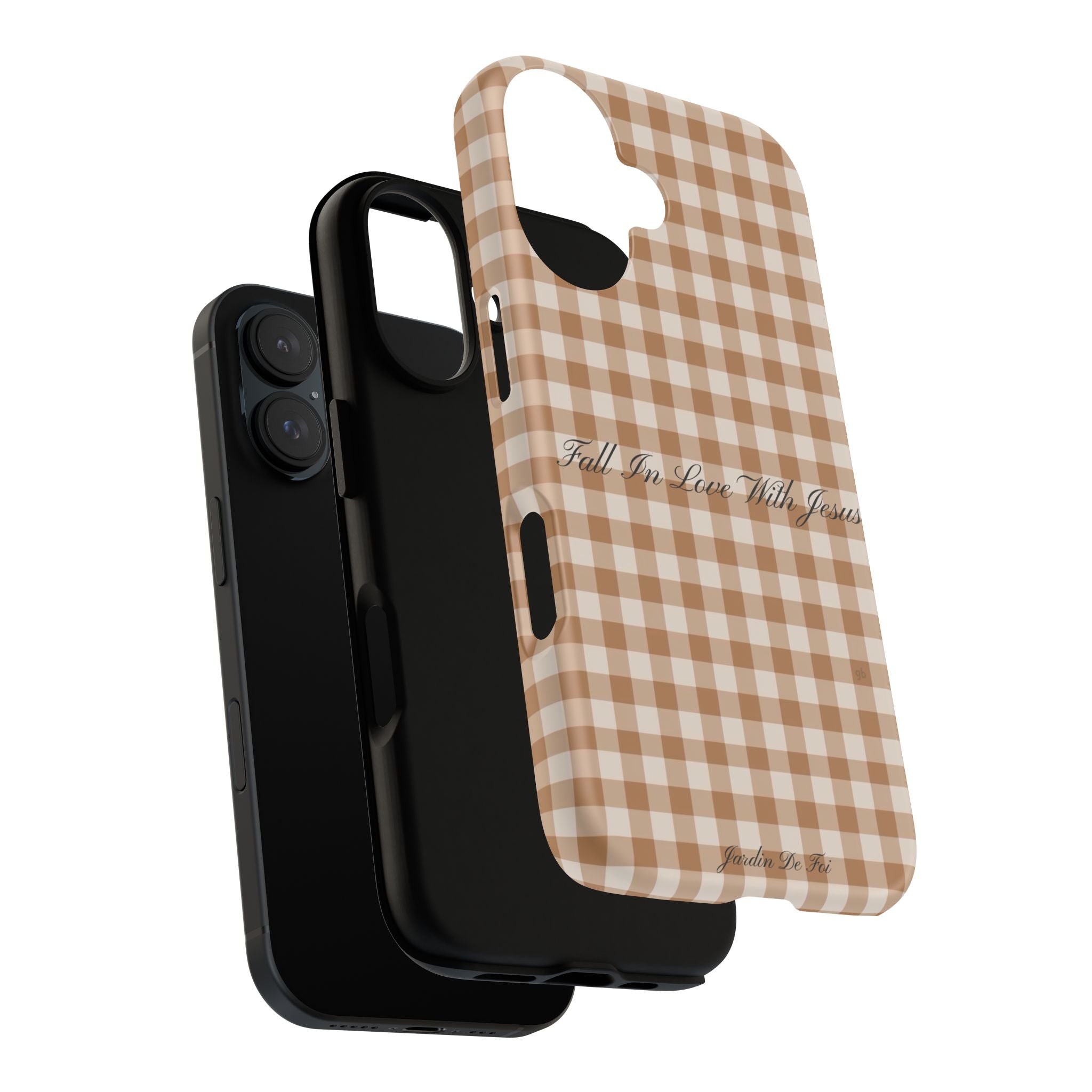 Brown Plaid Fall Case