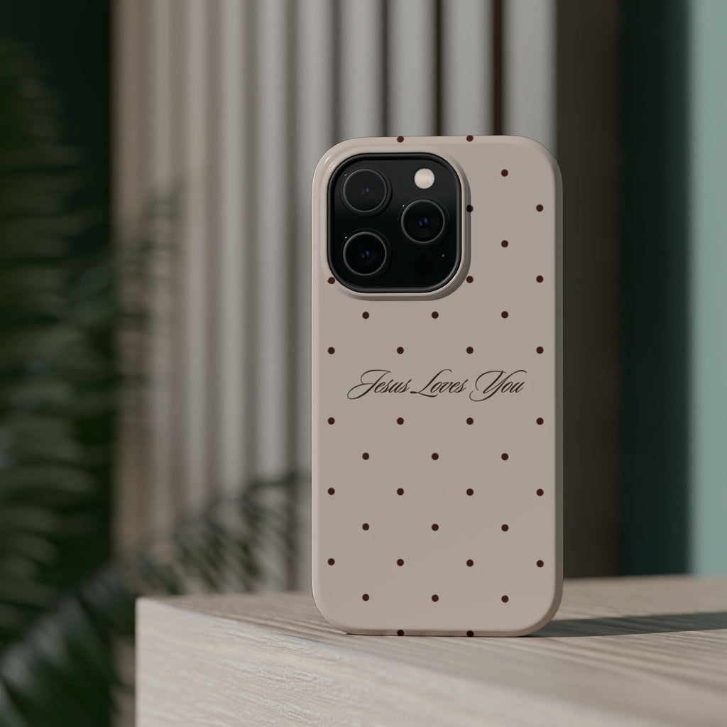 MagSafe Brown Polka Dot