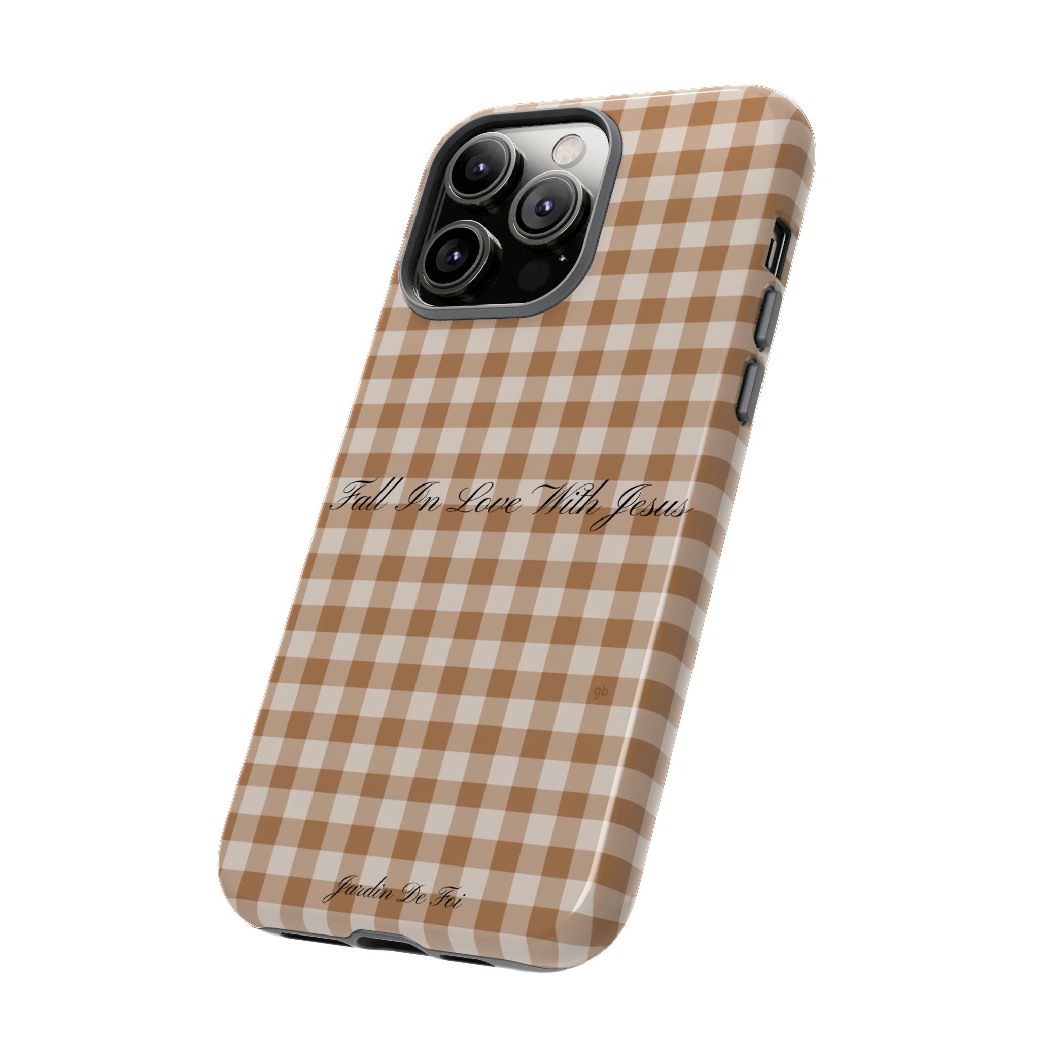 Brown Plaid Fall Case