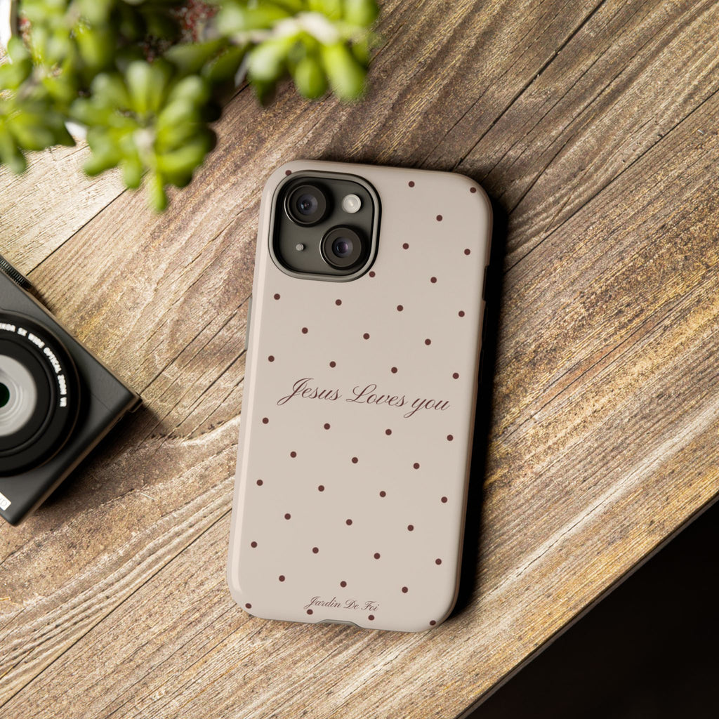 Brown Polka Dot Case