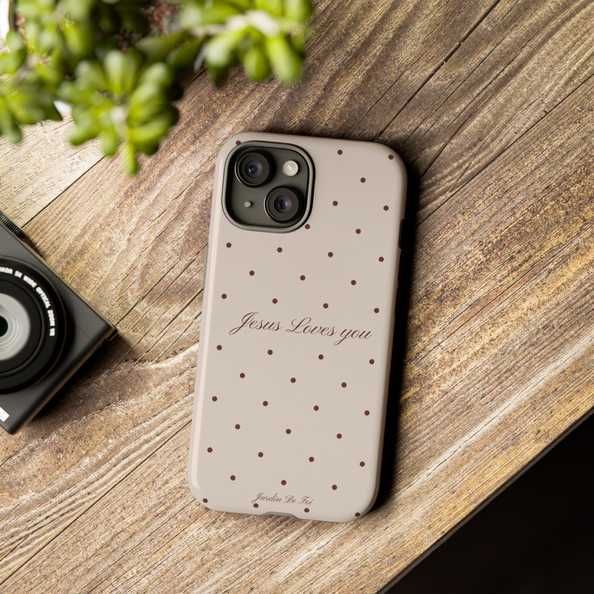 Brown Polka Dot Case