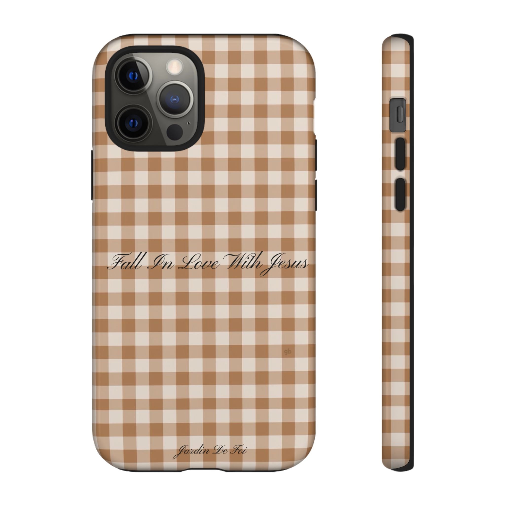 Brown Plaid Fall Case