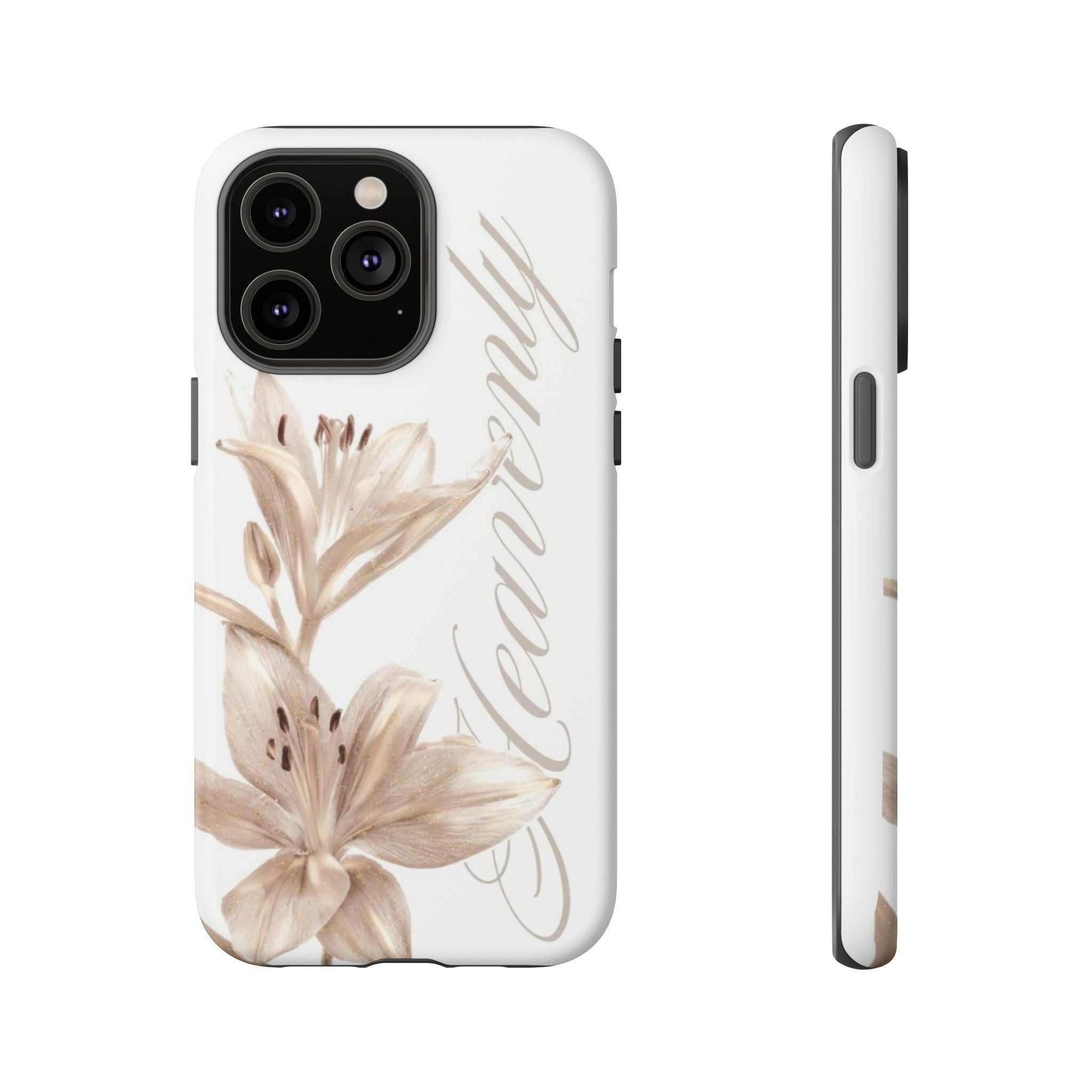 Floral 'Heavenly' Phone Case — Elegant Lily Protective Cover