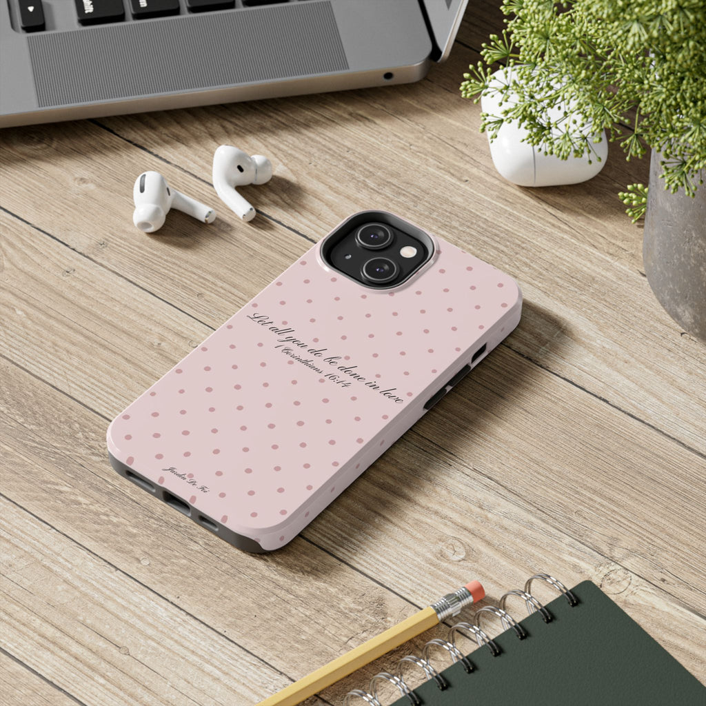 Pink Polka Dot Case