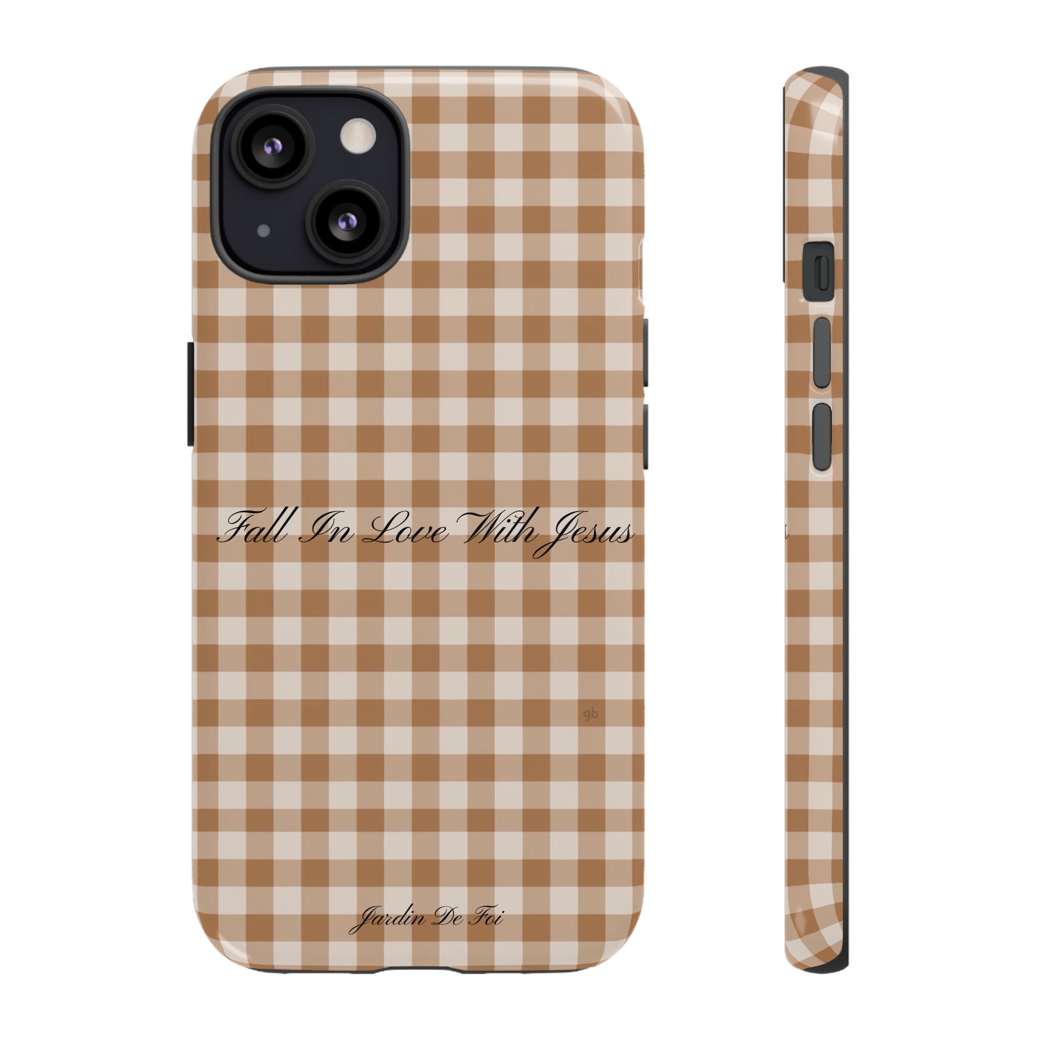 Brown Plaid Fall Case