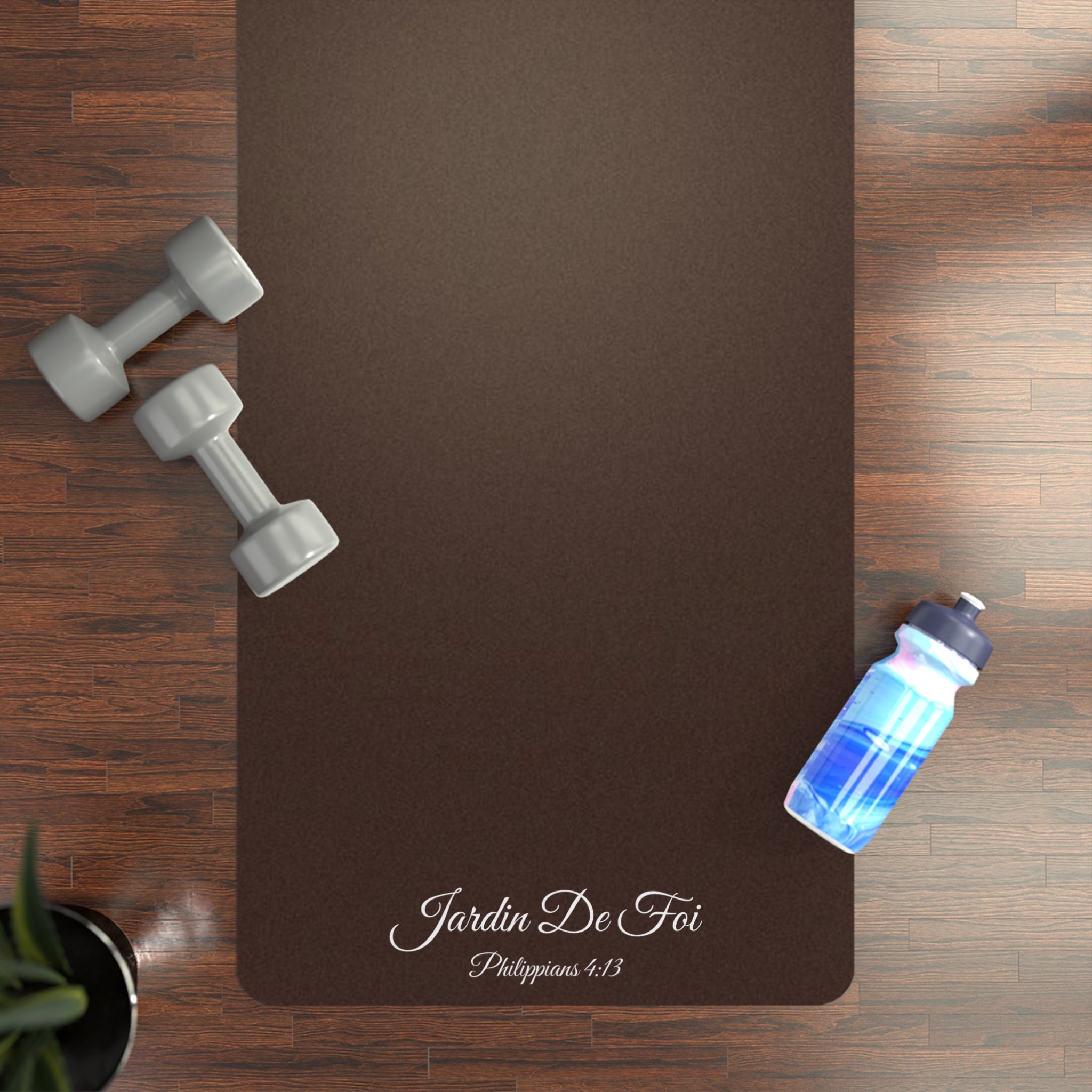 Brown Rubber Yoga Mat