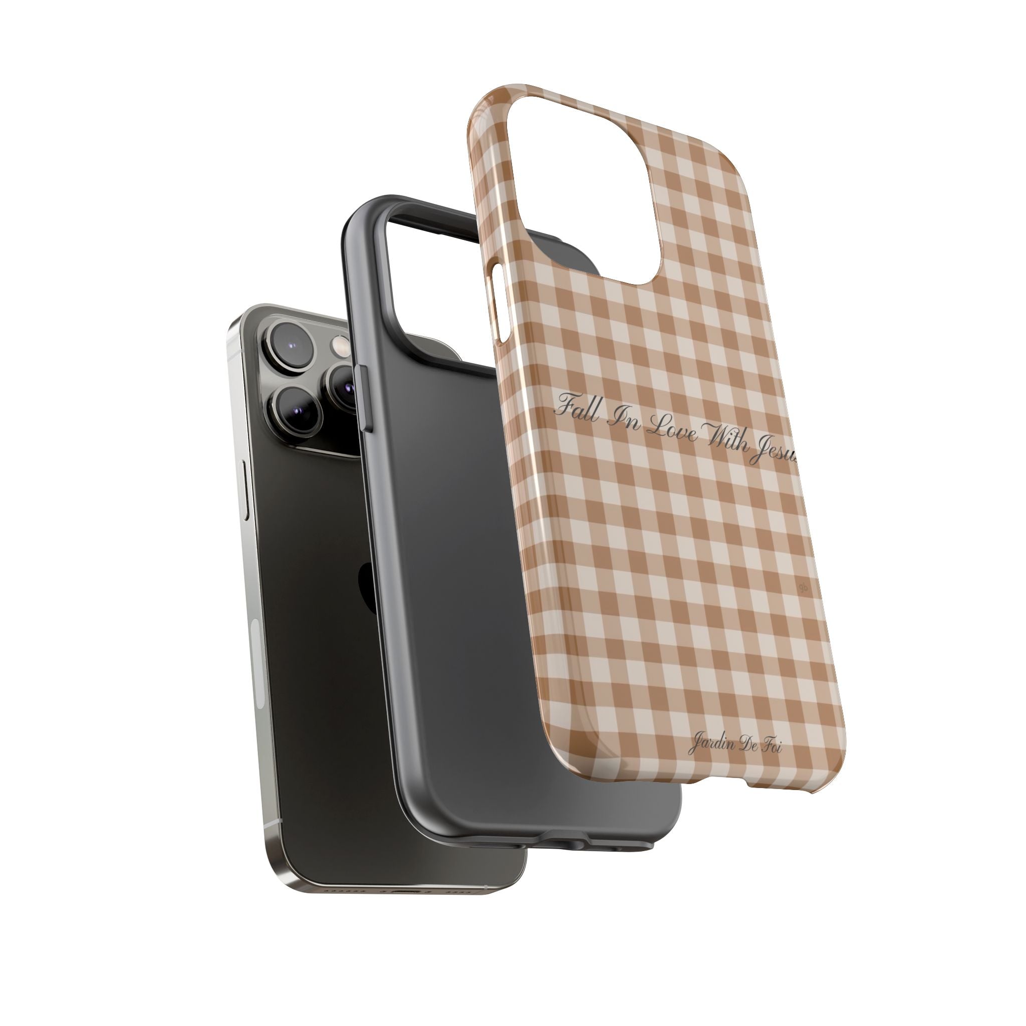 Brown Plaid Fall Case