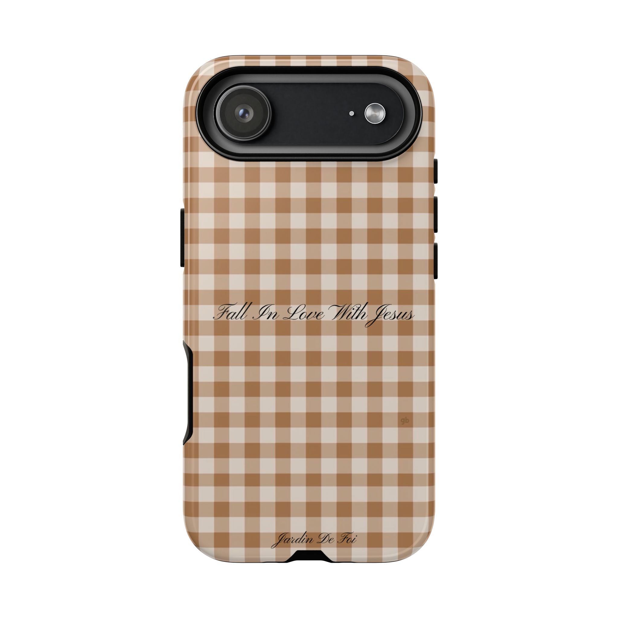 Brown Plaid Fall Case