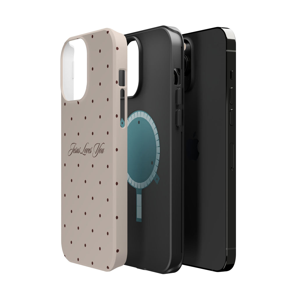 MagSafe Brown Polka Dot