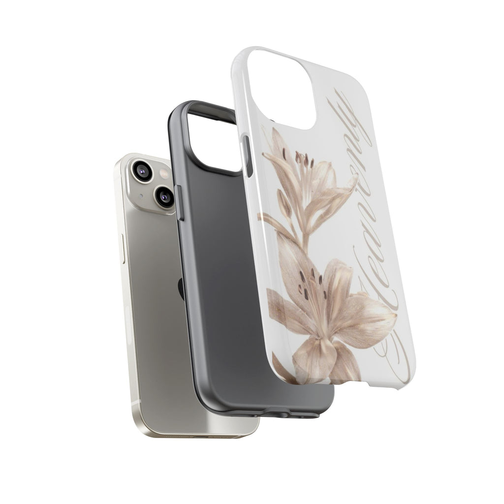 Floral 'Heavenly' Phone Case — Elegant Lily Protective Cover