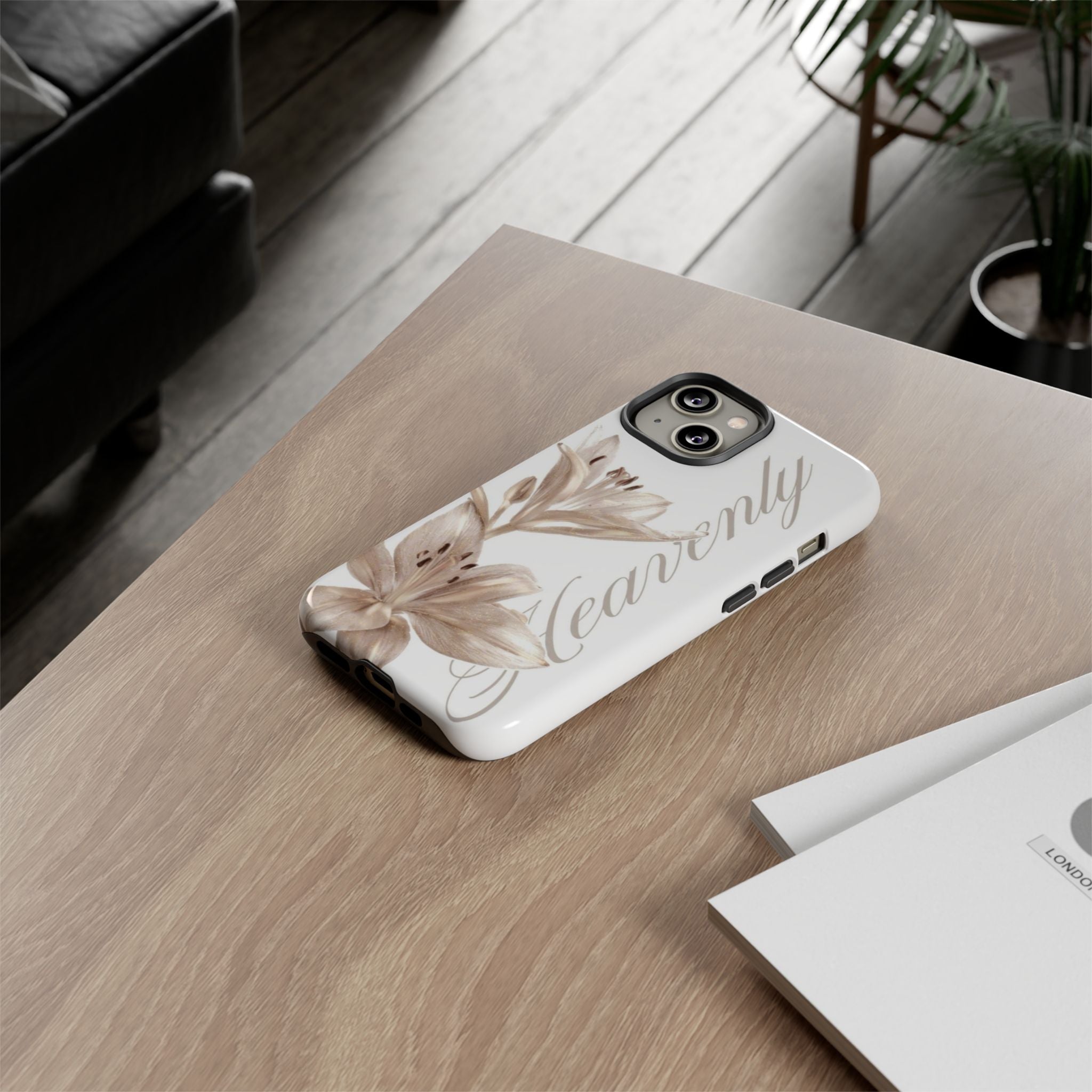 Floral 'Heavenly' Phone Case — Elegant Lily Protective Cover