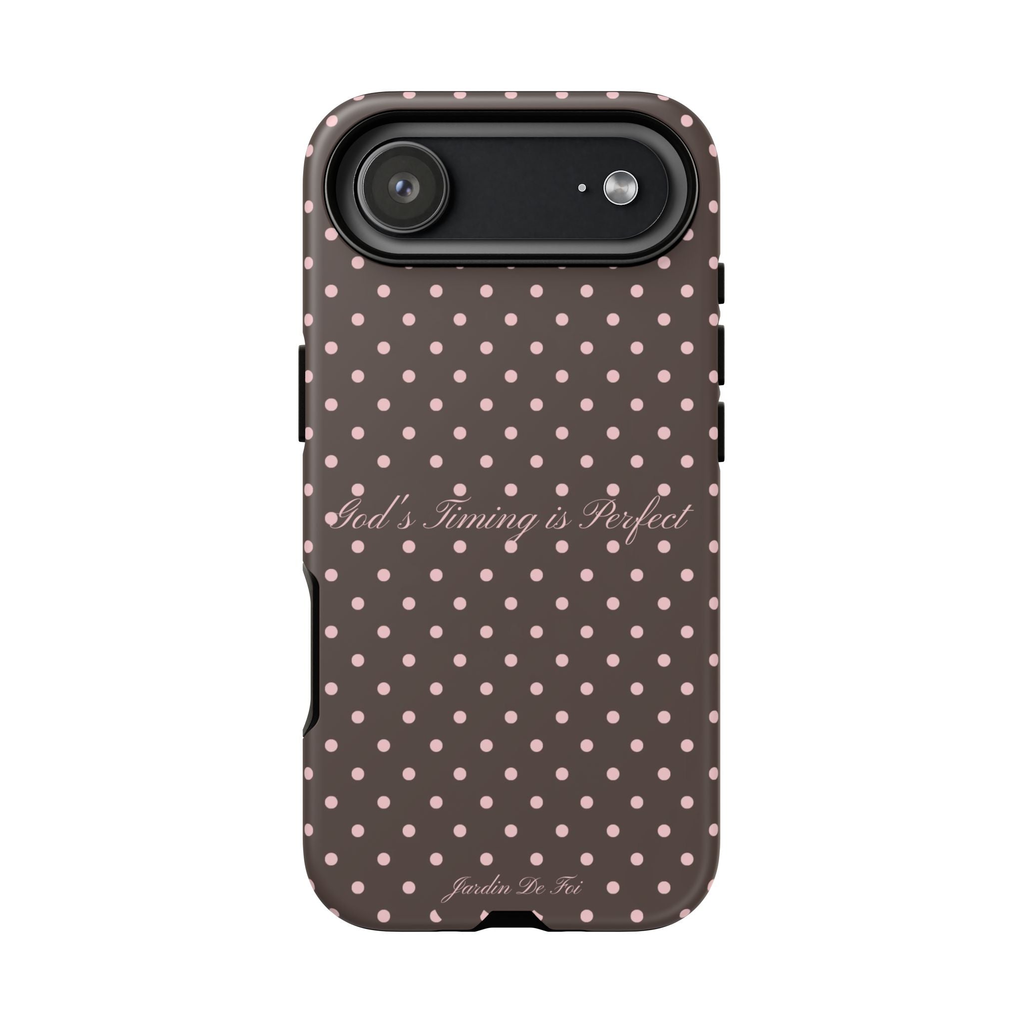 Pink & Brown Polka Dot Case