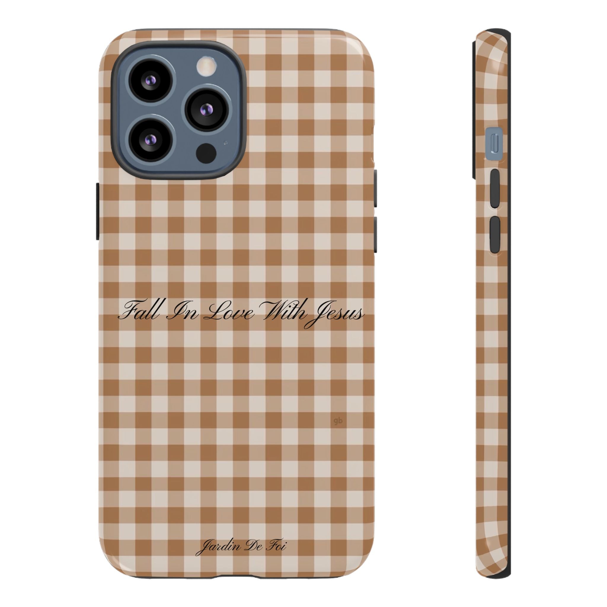 Brown Plaid Fall Case
