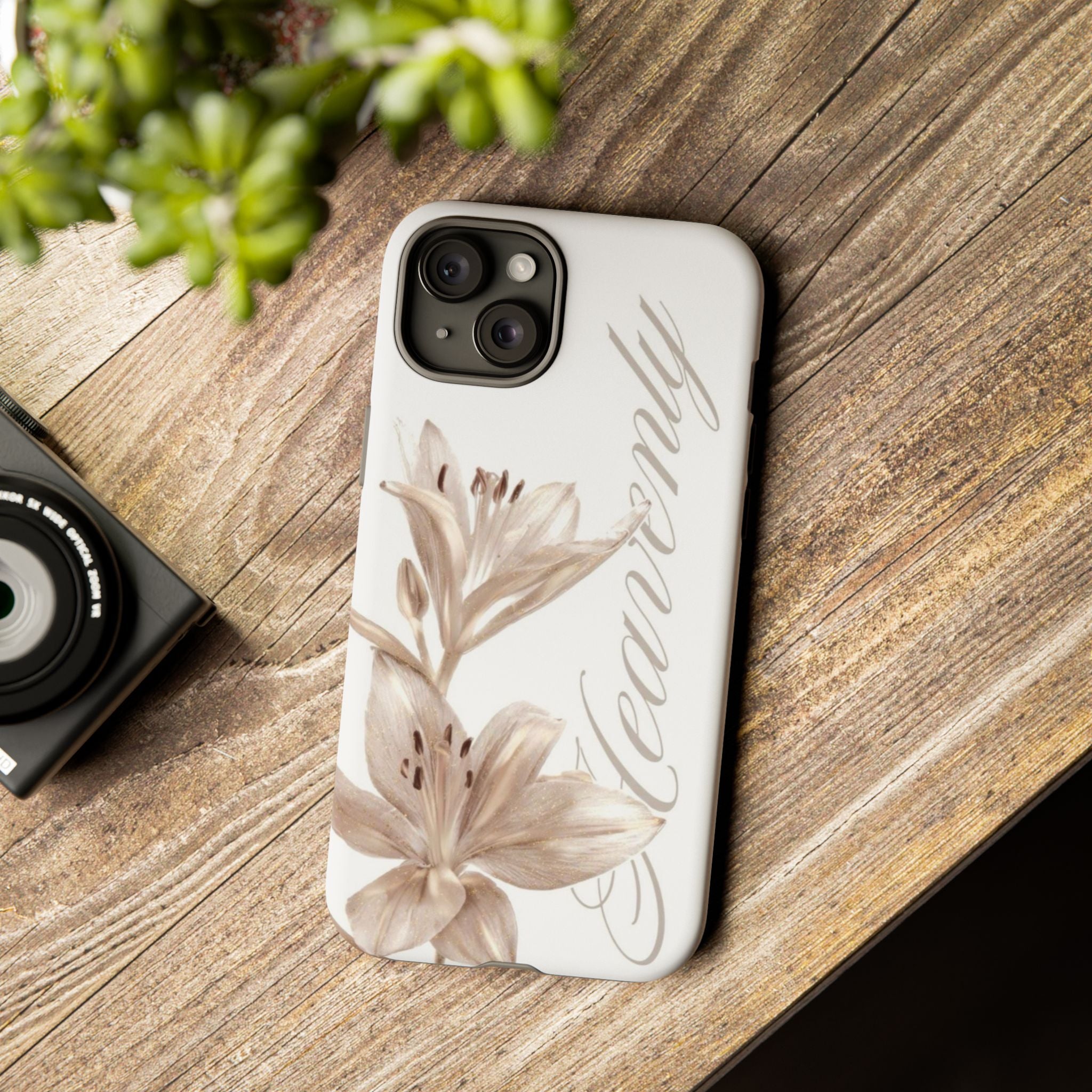Floral 'Heavenly' Phone Case — Elegant Lily Protective Cover