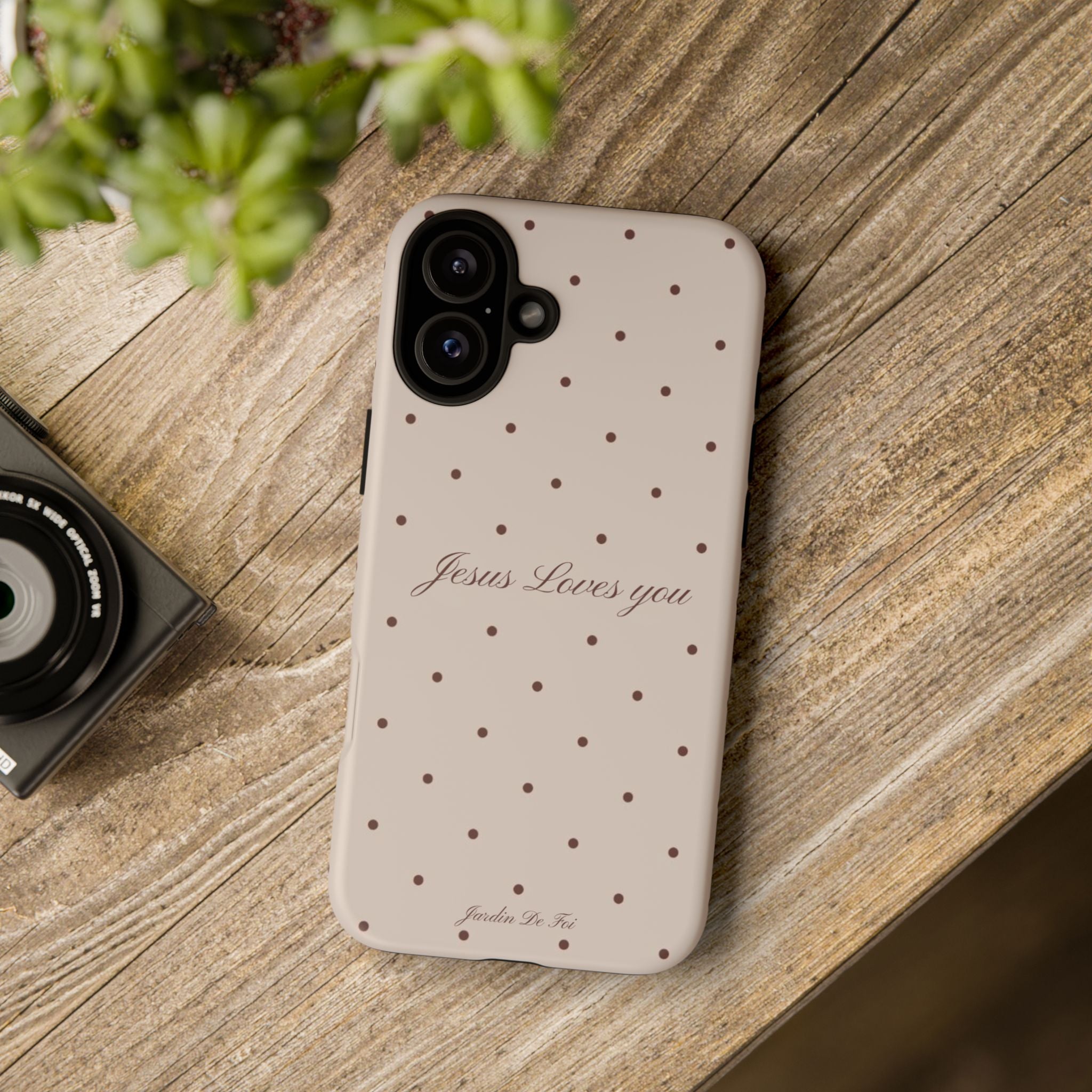 Brown Polka Dot Case