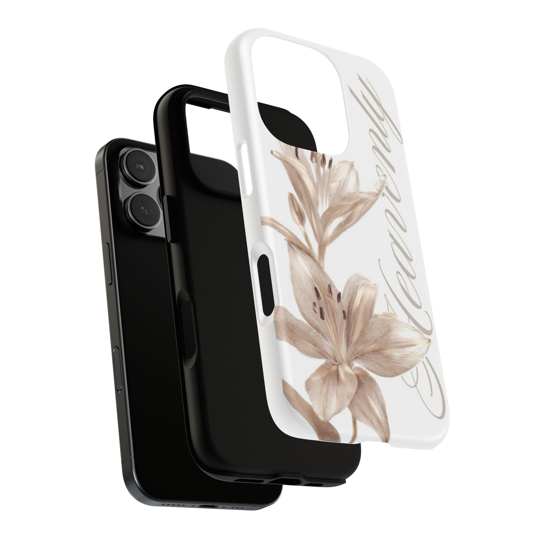 Floral 'Heavenly' Phone Case — Elegant Lily Protective Cover