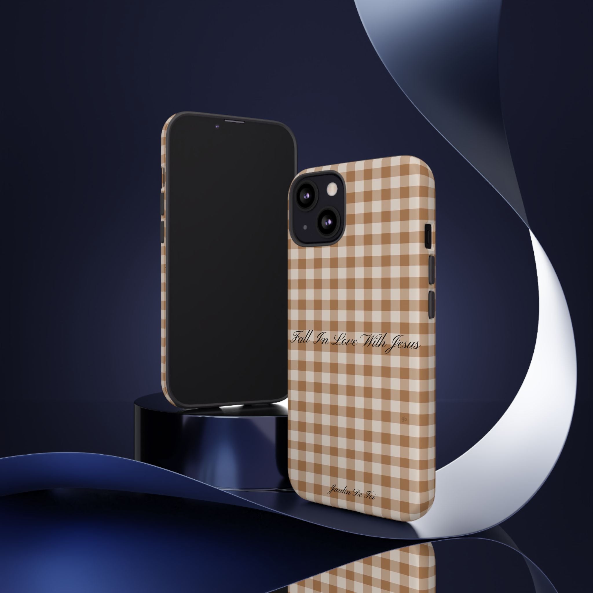 Brown Plaid Fall Case
