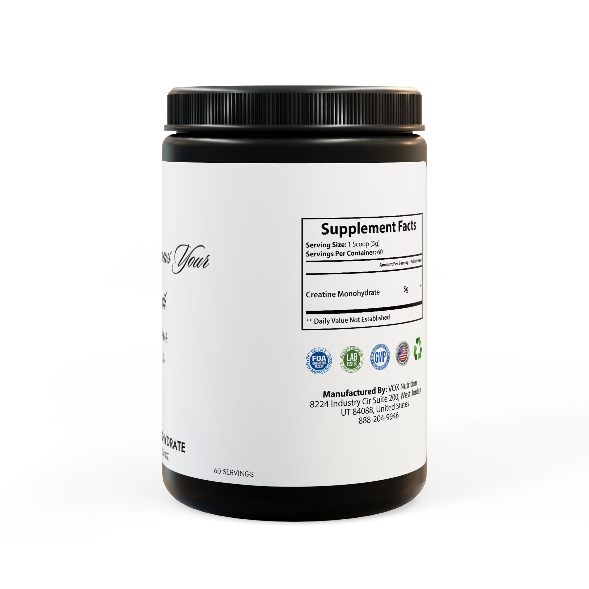 Creatine Monohydrate Supplement (300g, 10.58oz)