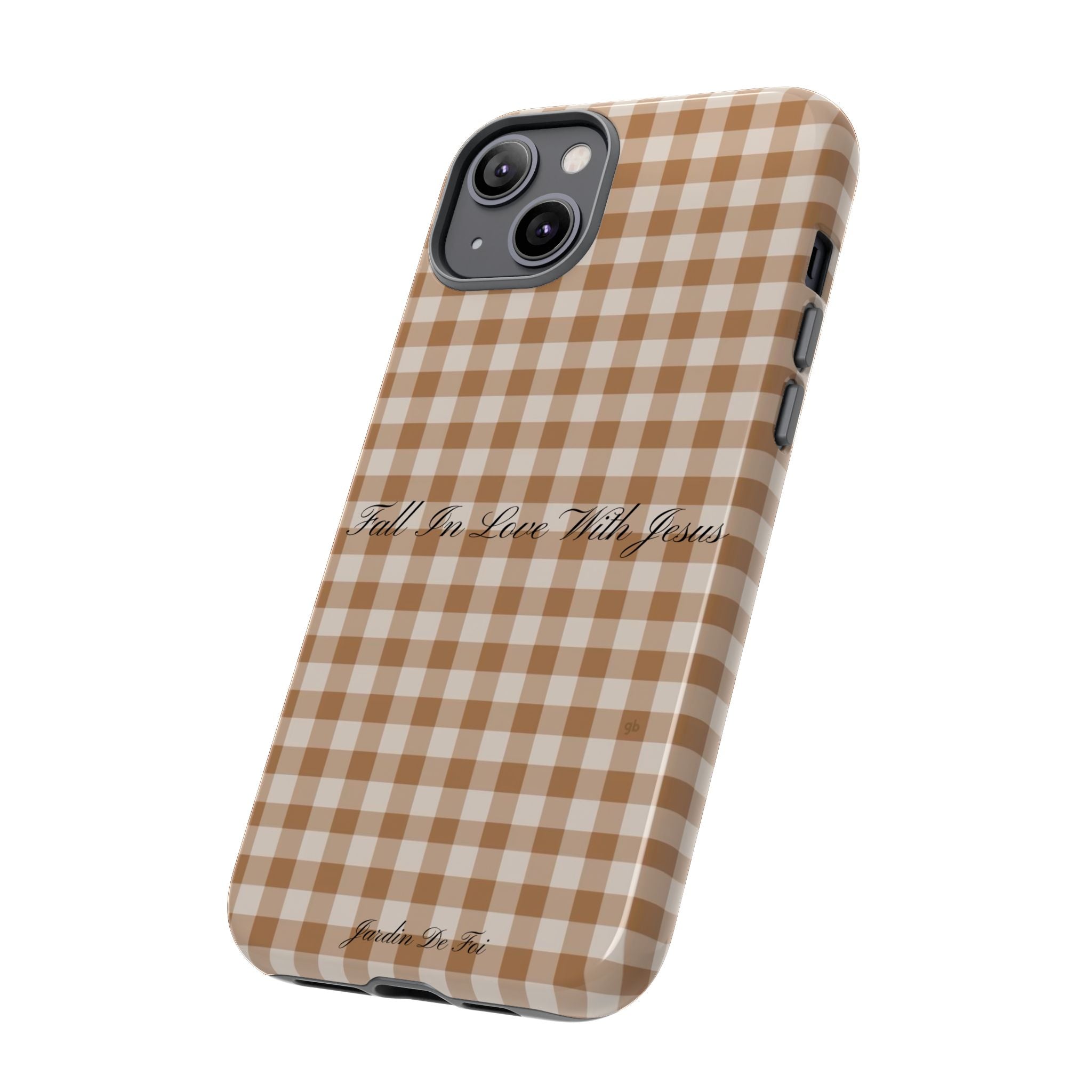 Brown Plaid Fall Case