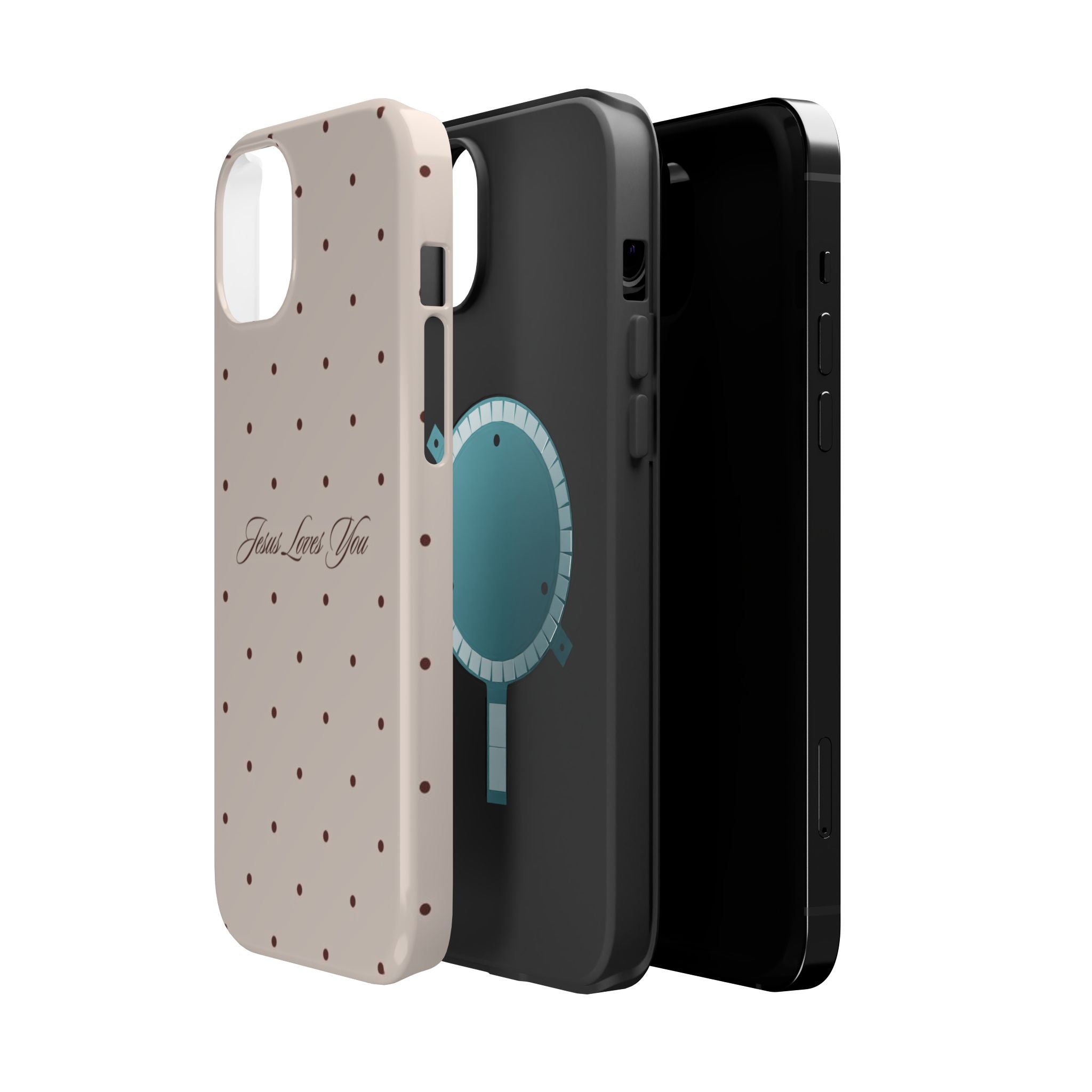 MagSafe Brown Polka Dot