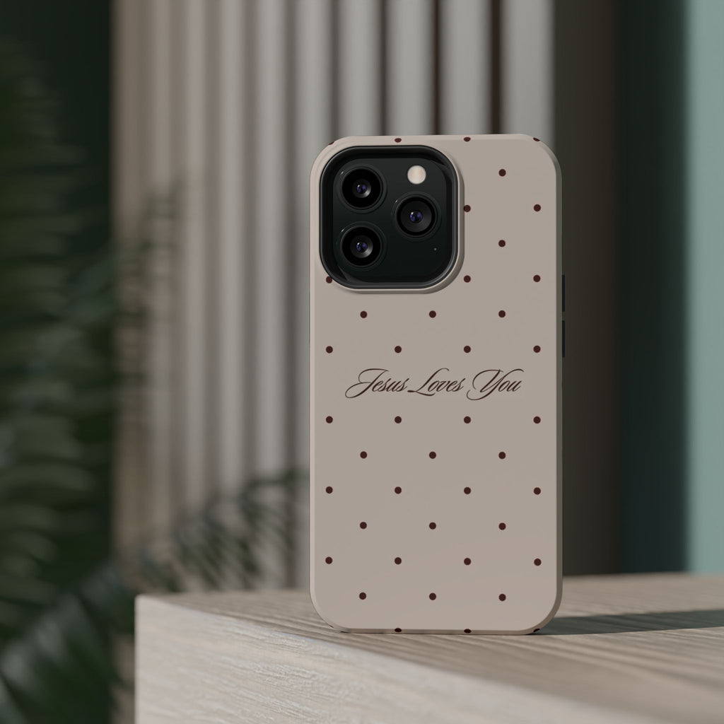 MagSafe Brown Polka Dot
