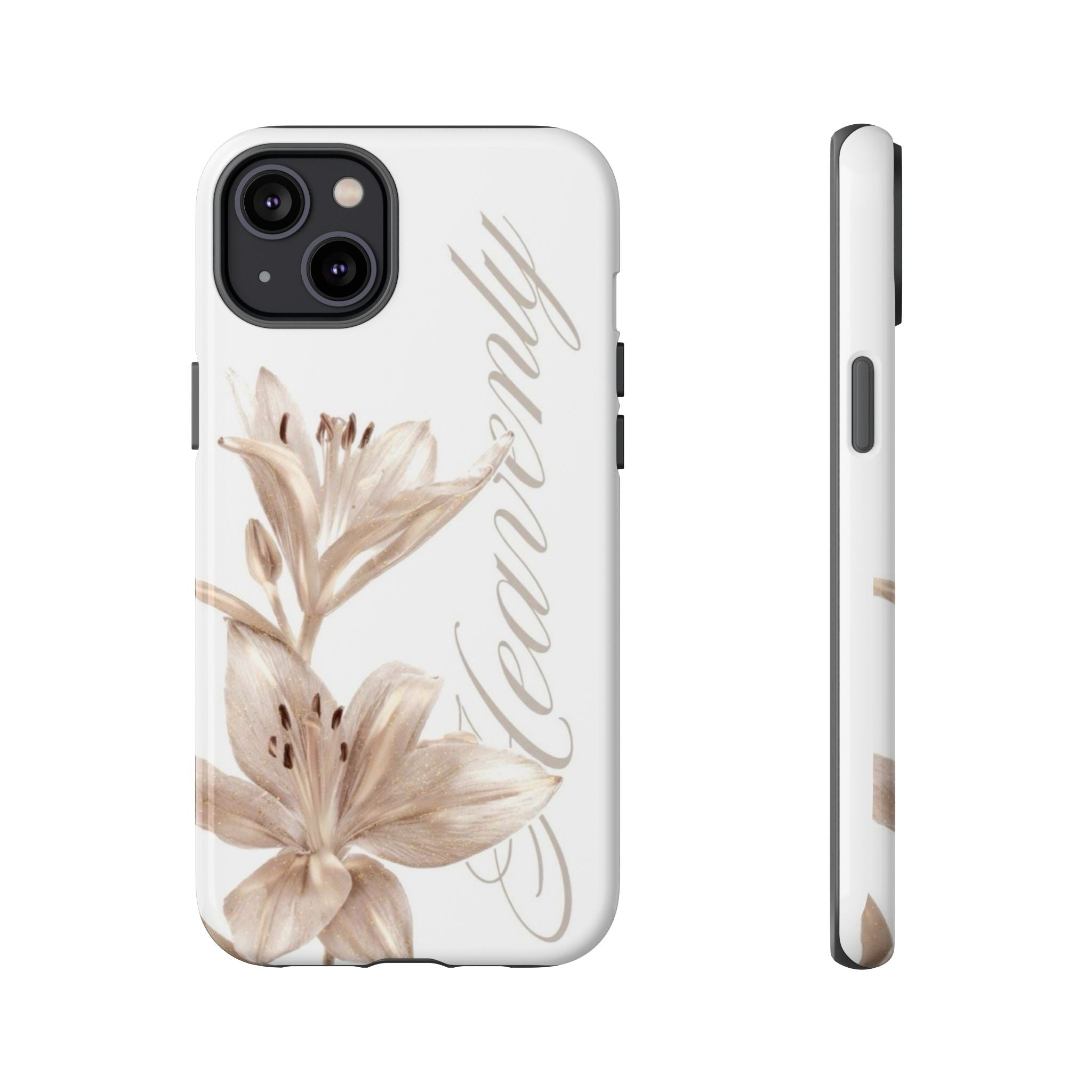 Floral 'Heavenly' Phone Case — Elegant Lily Protective Cover