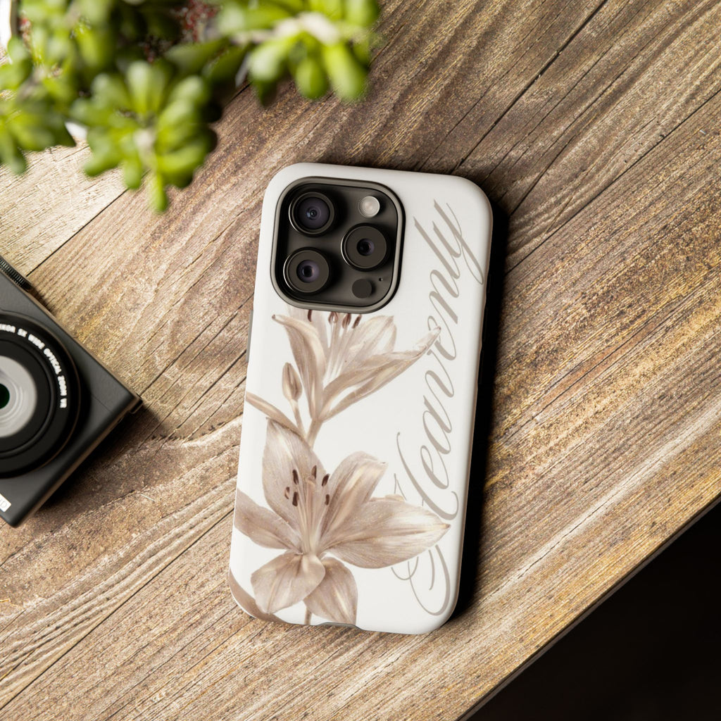 Floral 'Heavenly' Phone Case — Elegant Lily Protective Cover