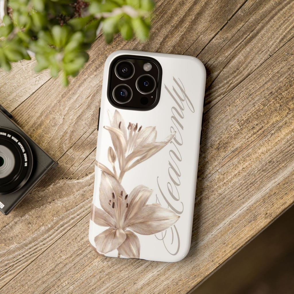 Floral 'Heavenly' Phone Case — Elegant Lily Protective Cover