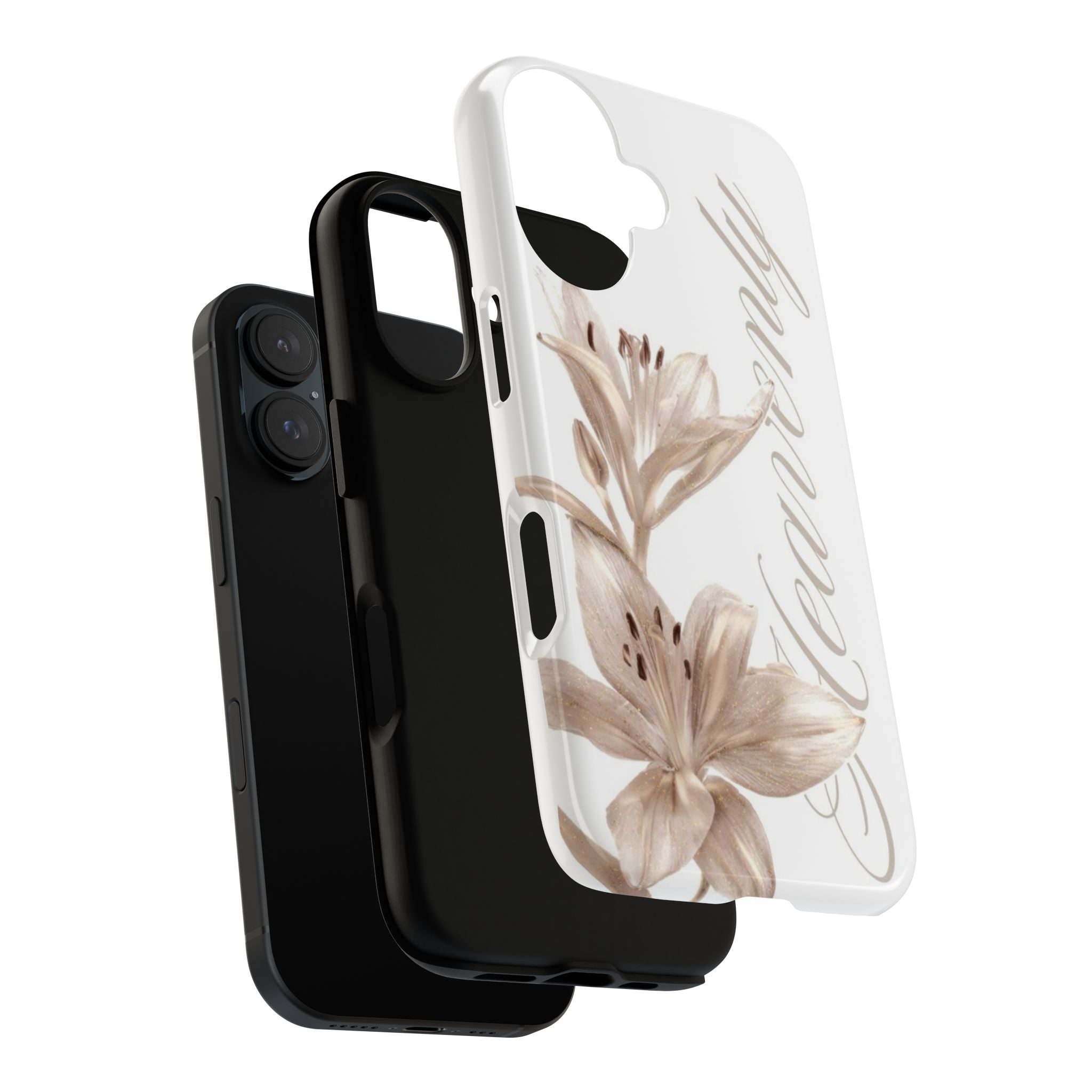 Floral 'Heavenly' Phone Case — Elegant Lily Protective Cover