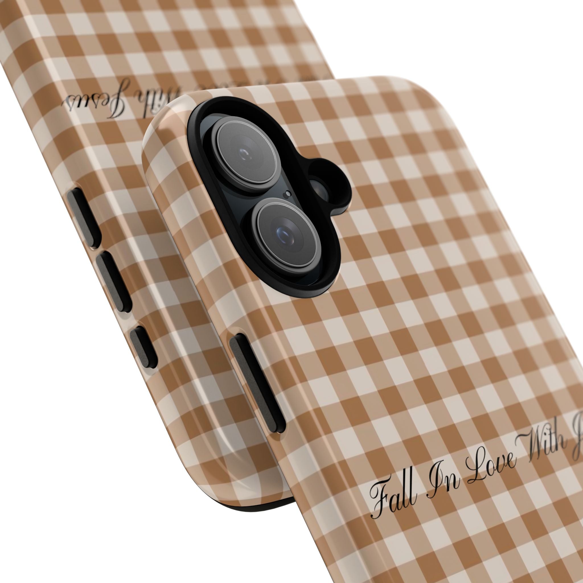 Brown Plaid Fall Case