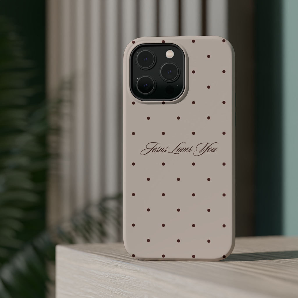 MagSafe Brown Polka Dot