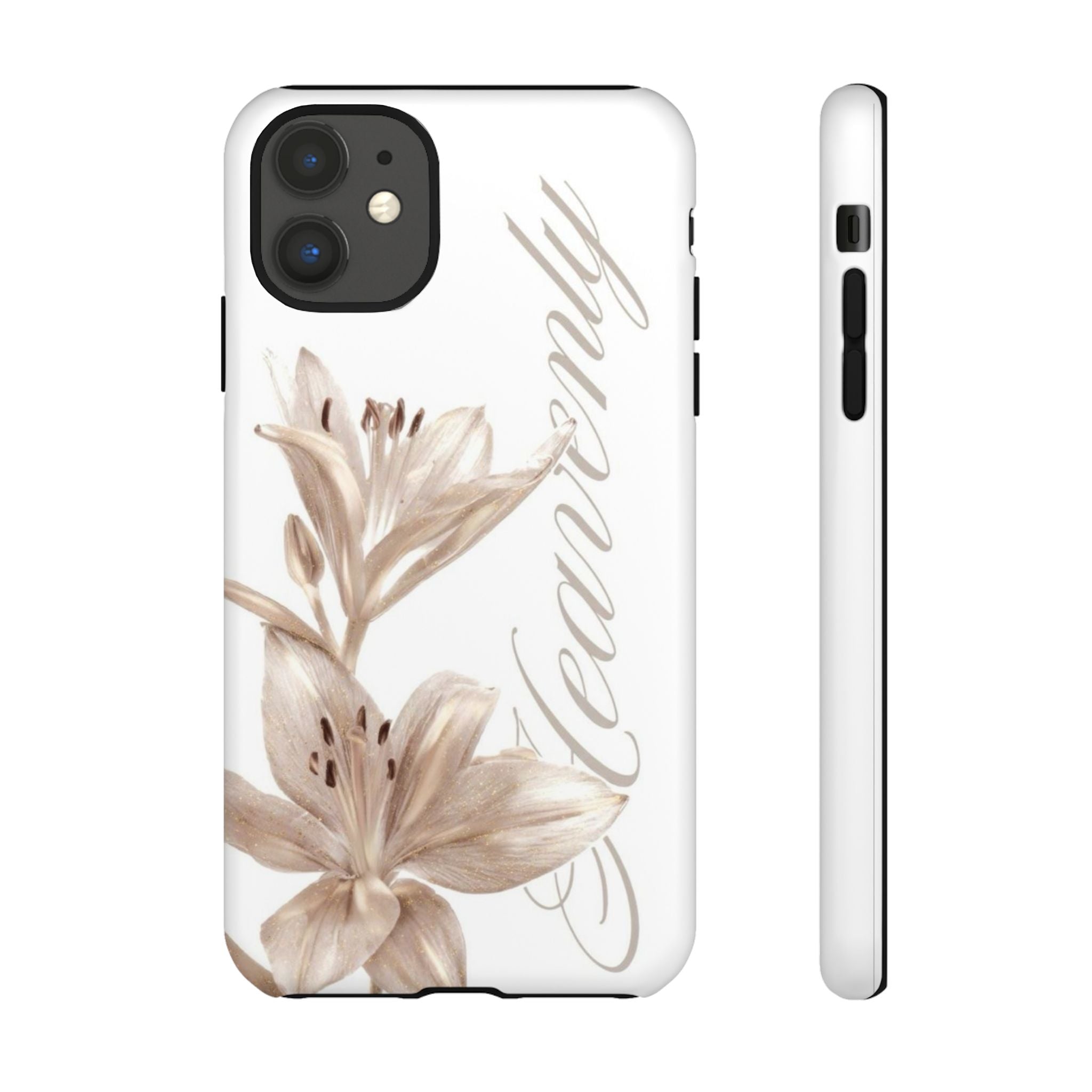Floral 'Heavenly' Phone Case — Elegant Lily Protective Cover