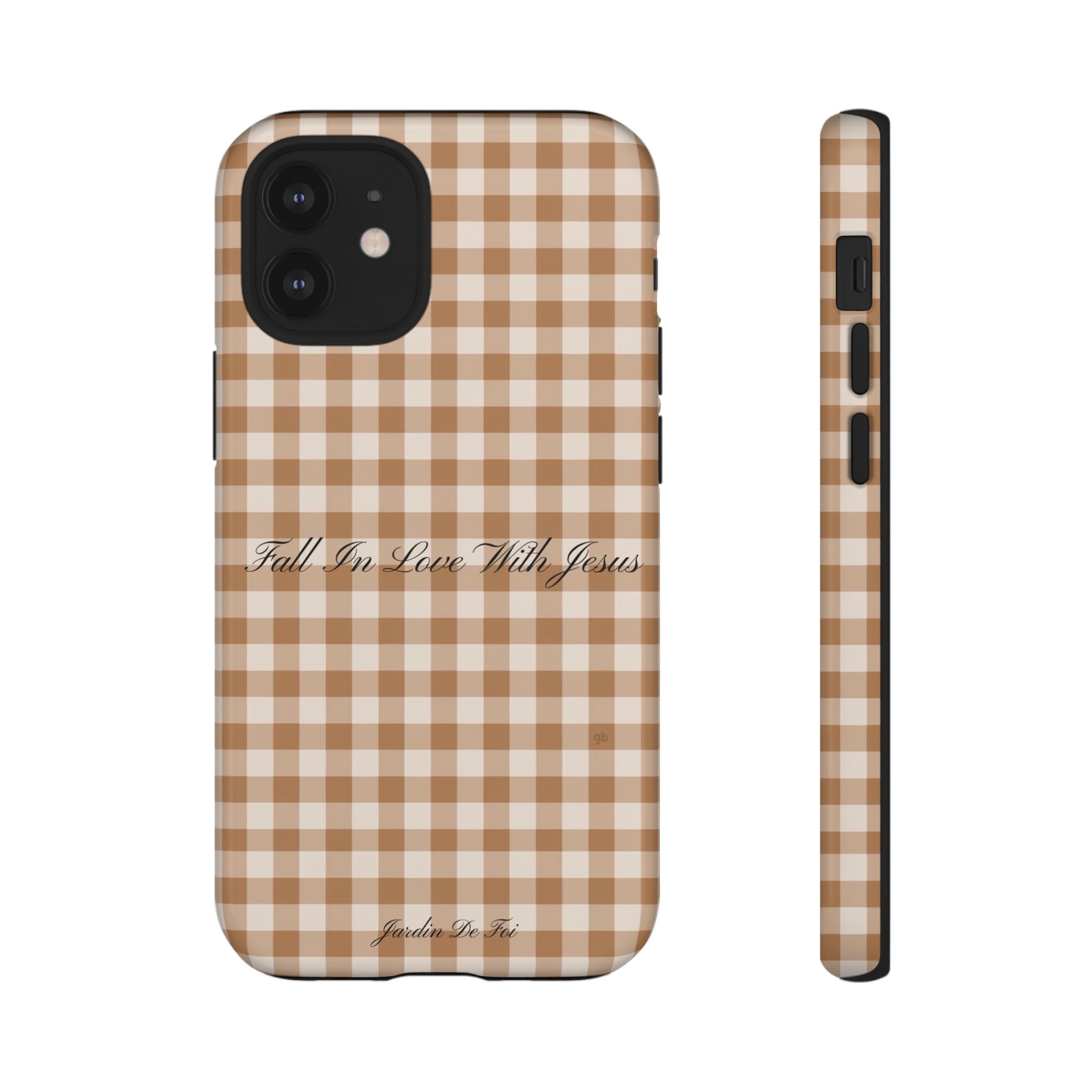 Brown Plaid Fall Case
