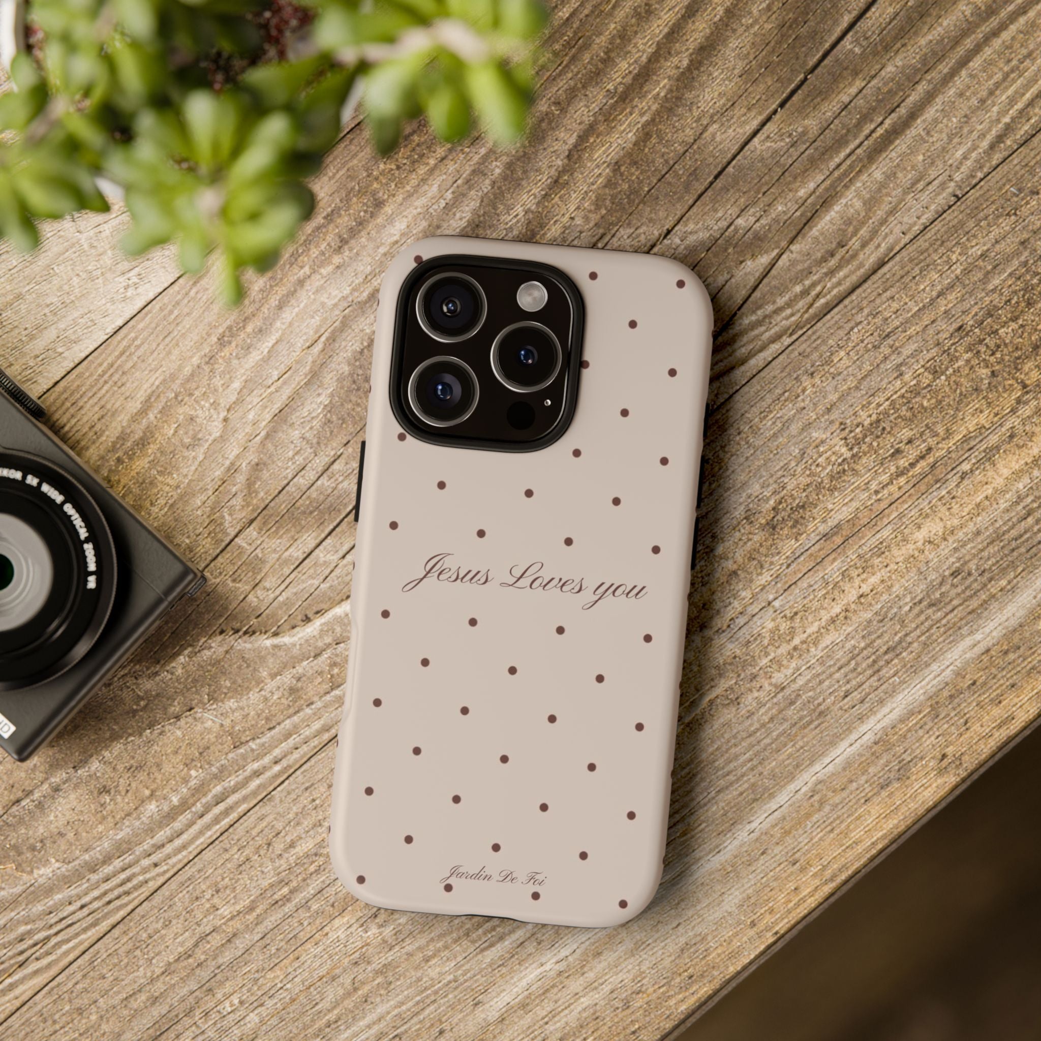 Brown Polka Dot Case