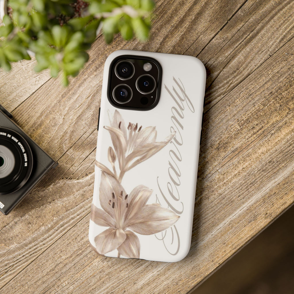 Floral 'Heavenly' Phone Case — Elegant Lily Protective Cover