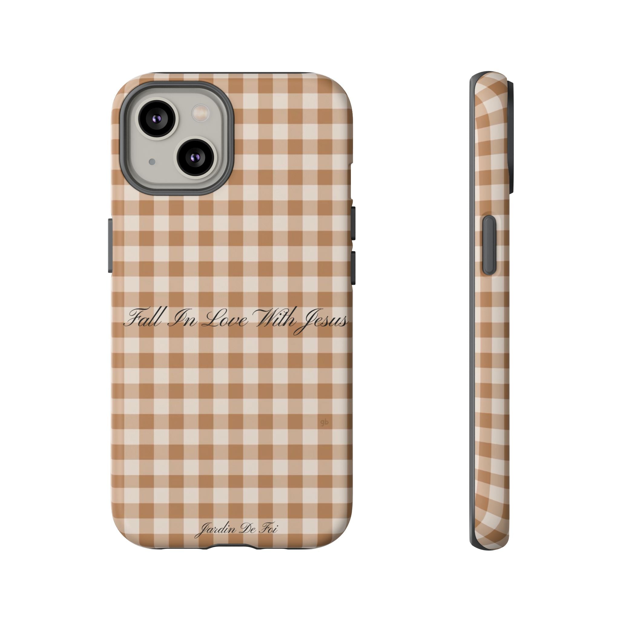 Brown Plaid Fall Case