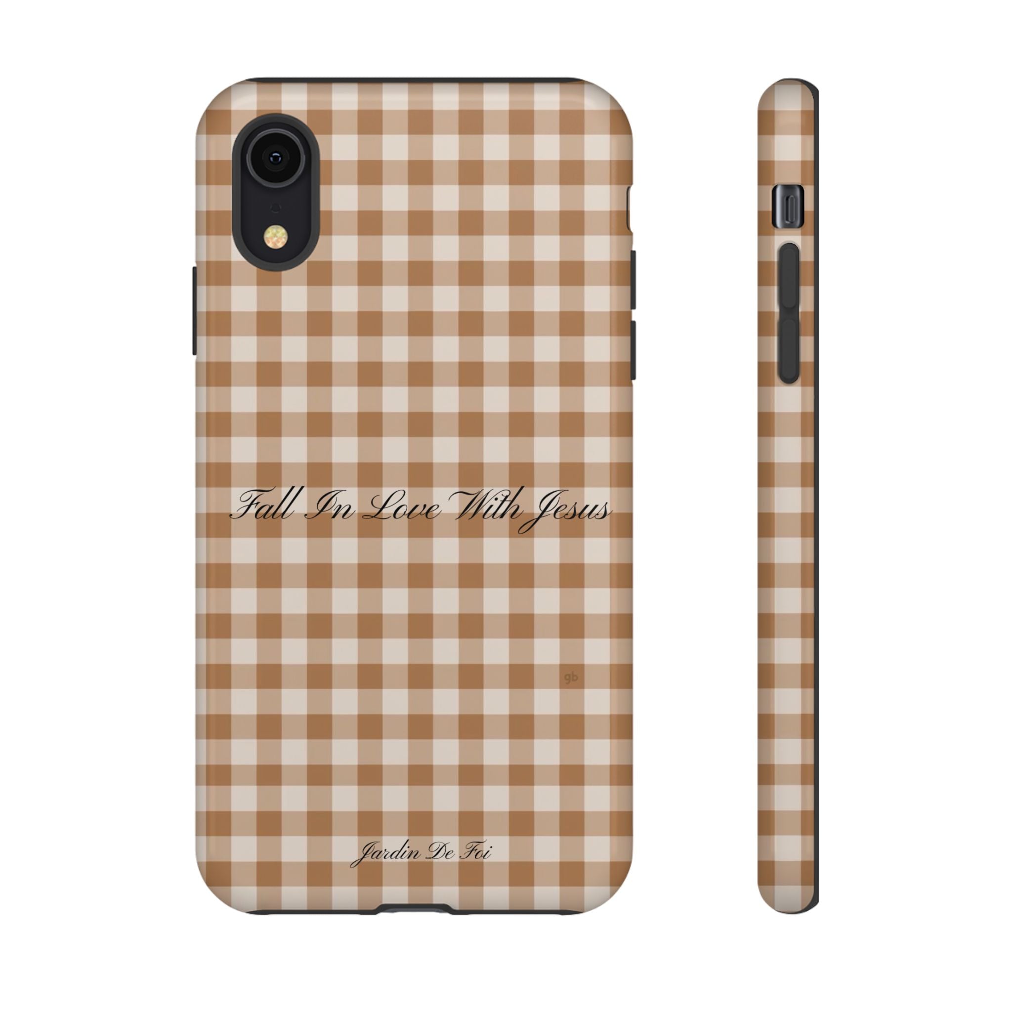 Brown Plaid Fall Case