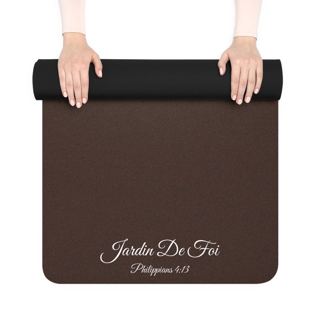 Brown Rubber Yoga Mat