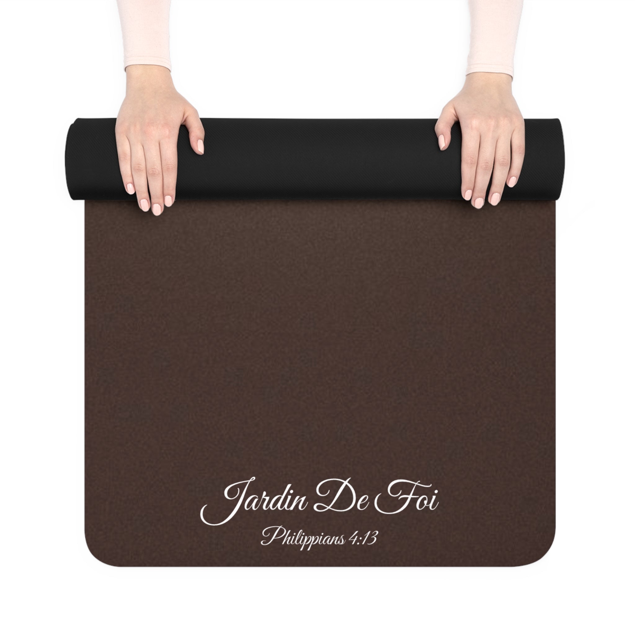 Brown Rubber Yoga Mat