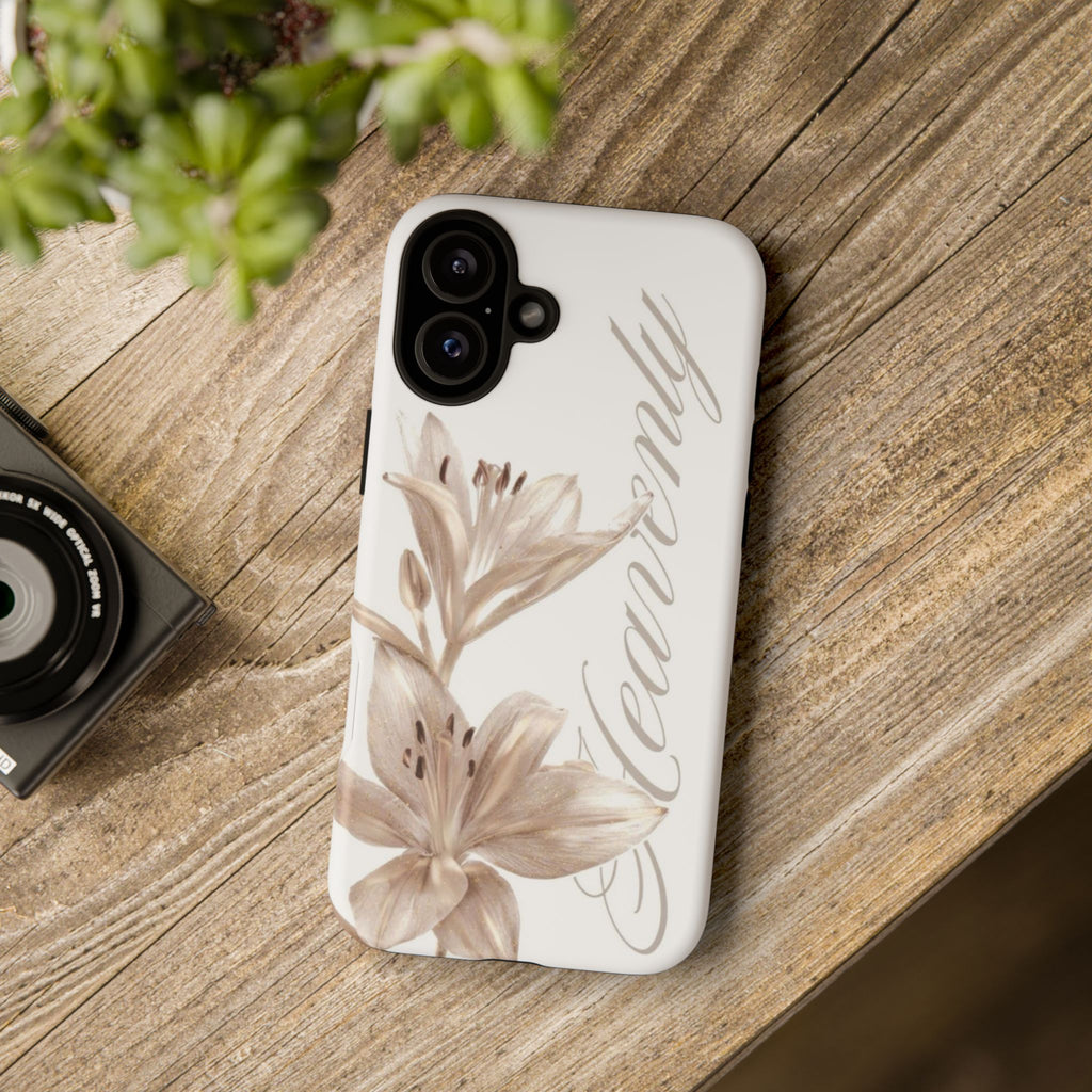 Floral 'Heavenly' Phone Case — Elegant Lily Protective Cover