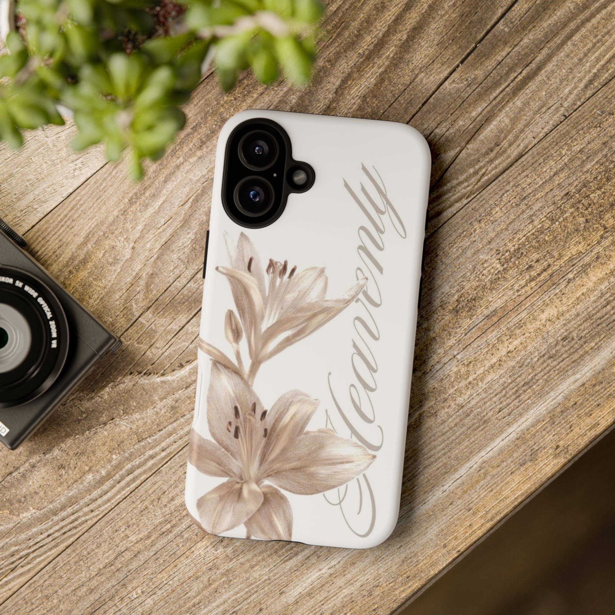 Floral 'Heavenly' Phone Case — Elegant Lily Protective Cover