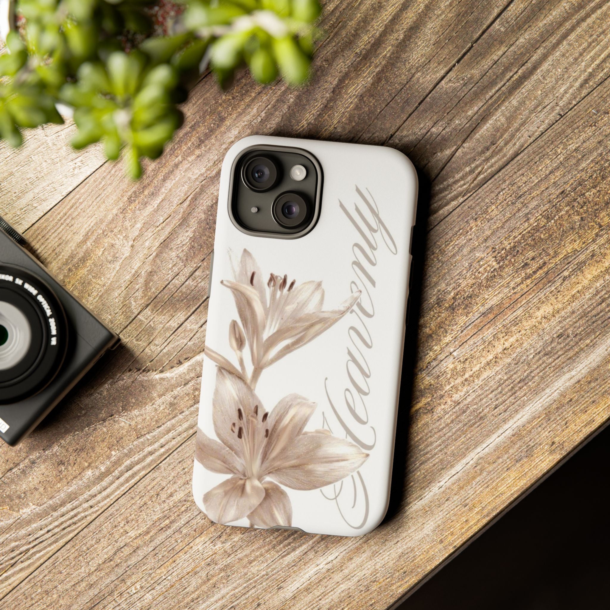 Floral 'Heavenly' Phone Case — Elegant Lily Protective Cover