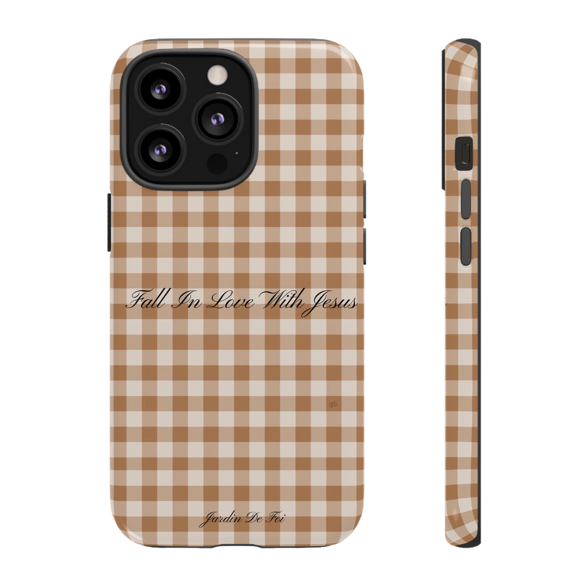 Brown Plaid Fall Case