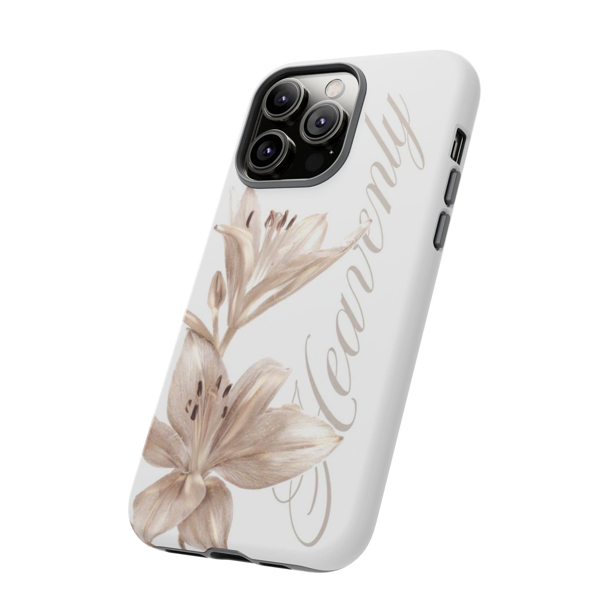 Floral 'Heavenly' Phone Case — Elegant Lily Protective Cover