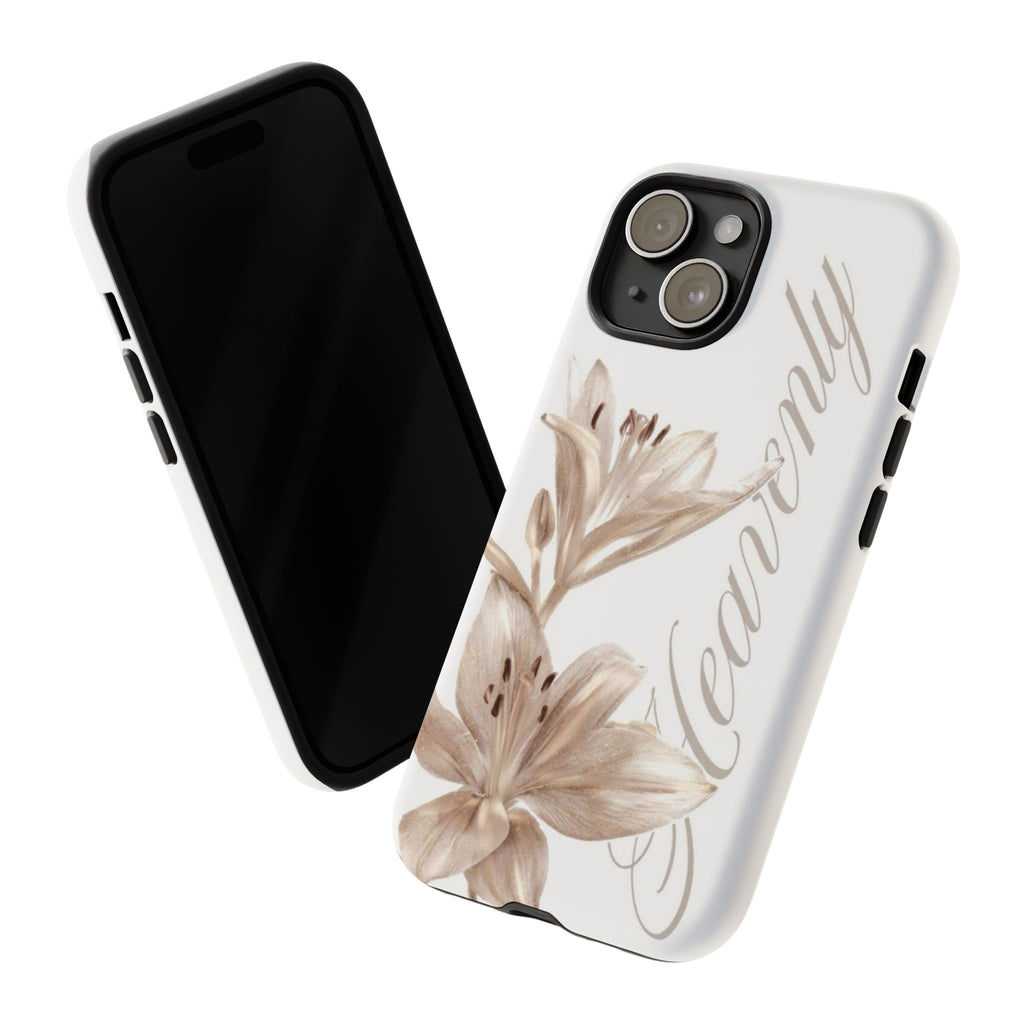 Floral 'Heavenly' Phone Case — Elegant Lily Protective Cover