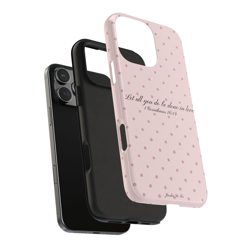 Pink Polka Dot Case
