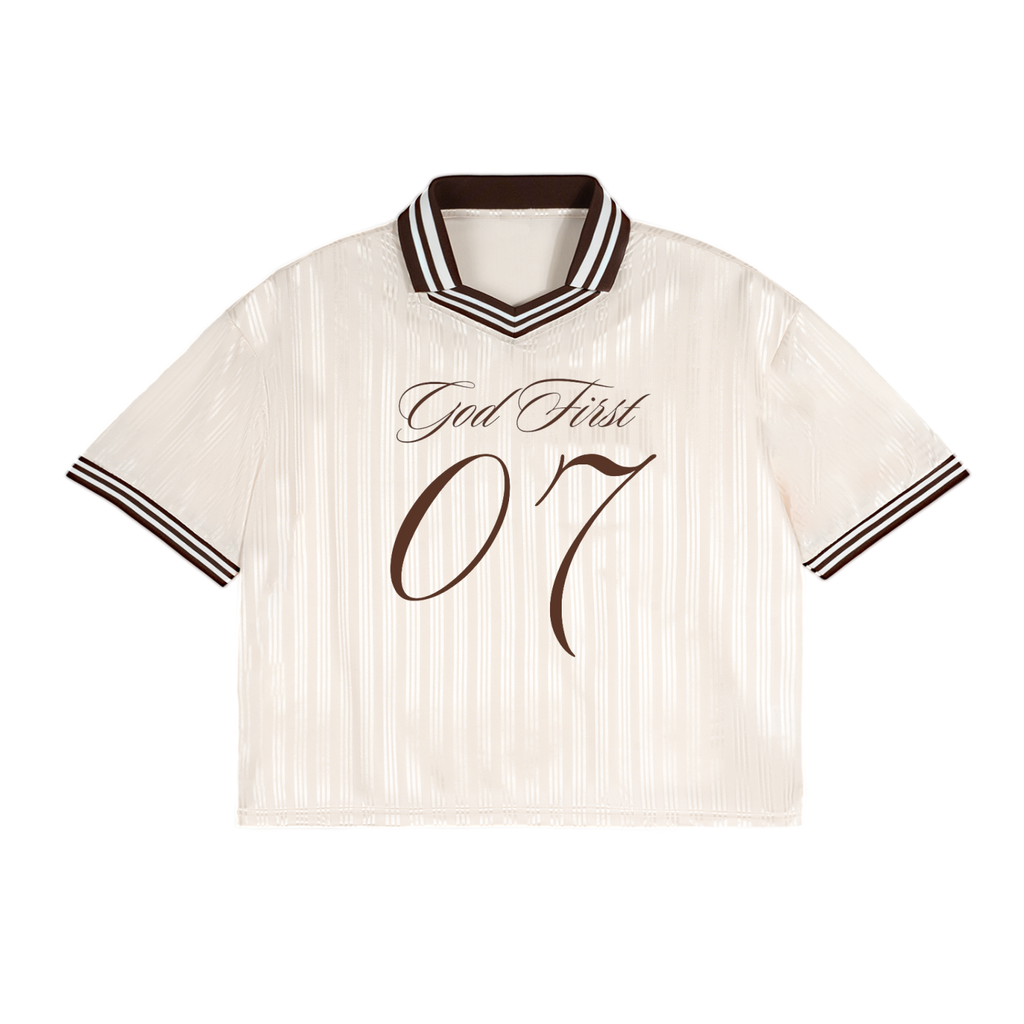 Contrast Stripes Polo Collar T-Shirt